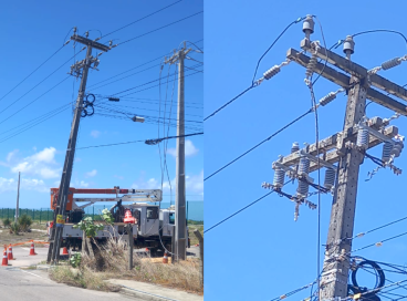 Cerca de 2 km de cabos de energia foram furtados de postes no Eusébio, conforme a Enel
 