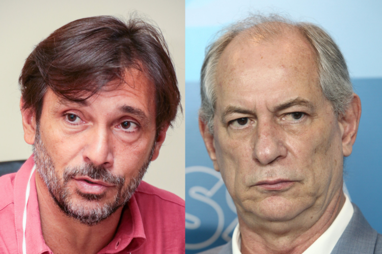 Deputado estadual Guilherme Sampaio (PT) e ex-governador Ciro Gomes (PDT)