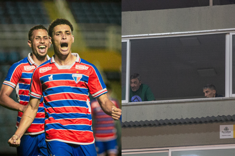 Fortaleza Sub-20 venceu Atlético-GO sob olhares do técnico Vojvoda. 