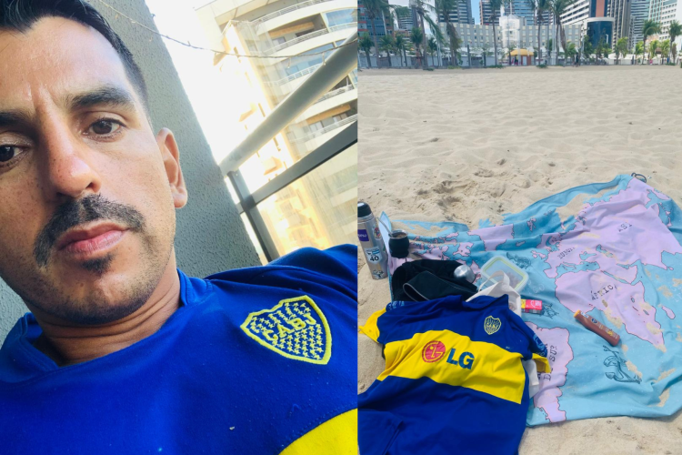 O argentino Christian Abadie vive em Fortaleza há pouco menos de um ano, mas não assiste um jogo do Boca Juniors no estádio há quase uma década e espera uma grande partida na Arena Castelão.