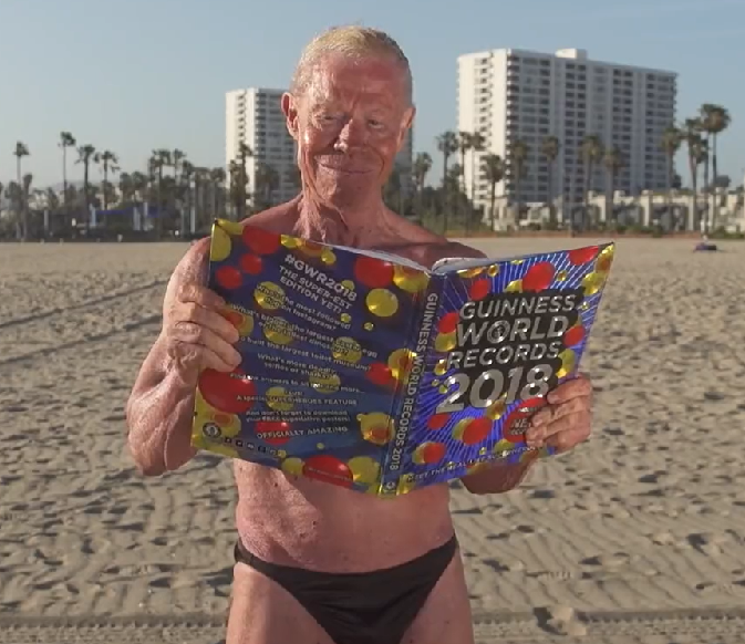 Em 2015, ele foi reconhecido como o fisiculturista mais velho do mundo pelo Guinness World Records, o livro dos recordes.
