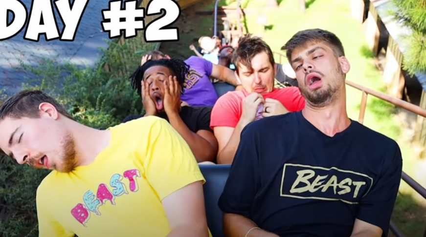 Mr Beast também passou a criar vídeos com jogos em que os participantes eram desafiados a cumprir metas e enfrentavam tarefas de sobrevivência. 