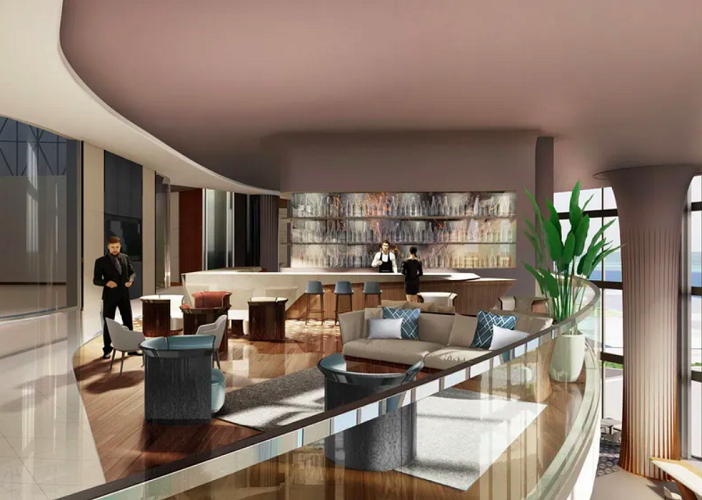 Cada elevador conta com um mecanismo hidráulico que suavemente segura o carro pelos pneus para colocá-lo sobre um dispositivo de transporte robótico. 