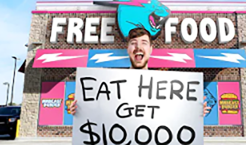 Juntando filantropia com jogos inusitados pela internet, o fenômeno Mr Beast  vislumbra um horizonte muito amplo, em que o céu é o limite. 