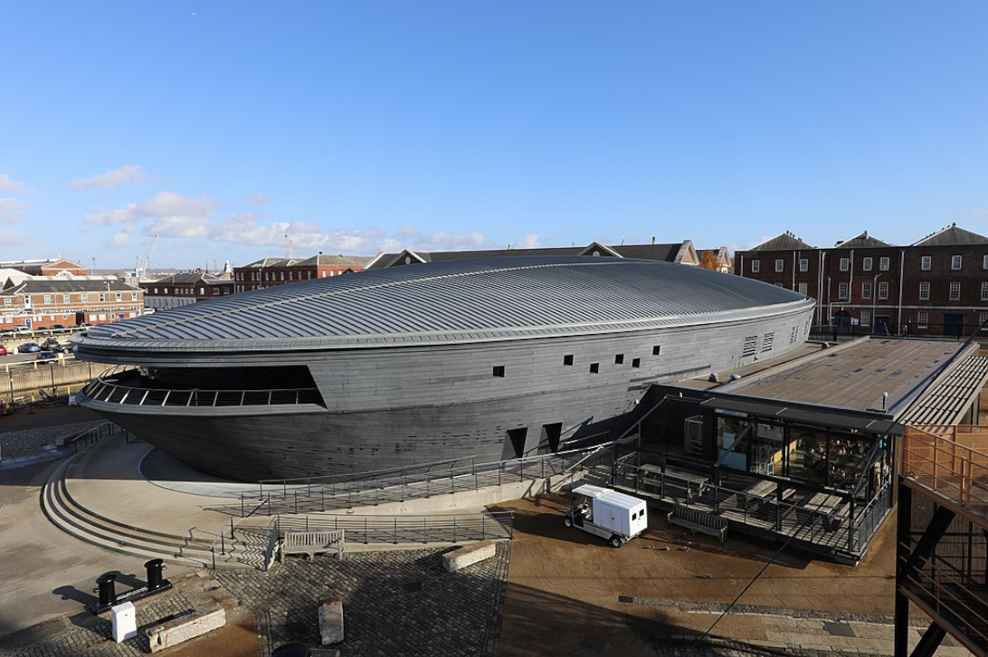 A secagem da madeira das vigas por congelamento foi feita no Museu Mary Rose, em Portsmouth, no sul da Inglaterra. 