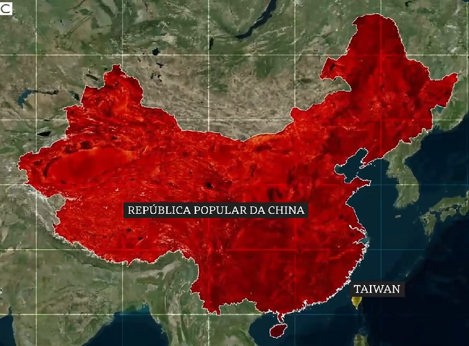 Em 2023, a tensão aumentou na região, com a China enviando aviões de guerra para unificar Taiwan, que estaria buscando a independência.