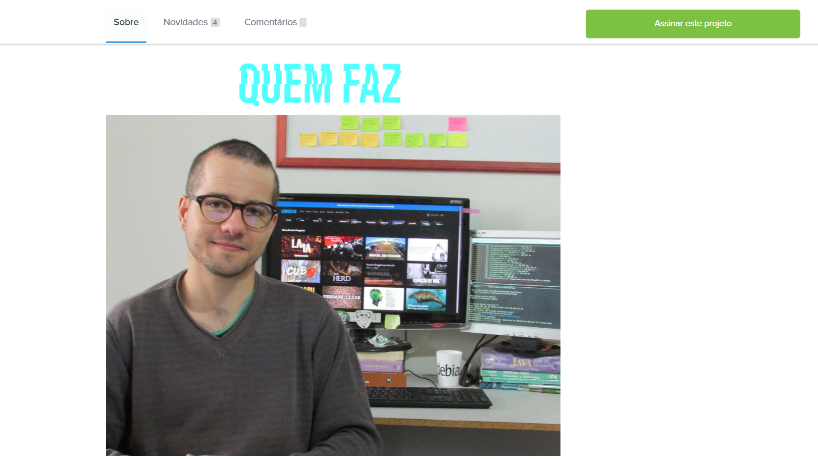 O criador do Libreflix é Guilmour Rossi. Ele é idealizador-voluntário de alguns projetos em software livre, como: Libreflix, Acredito.me, OcupaParaná entre outros.