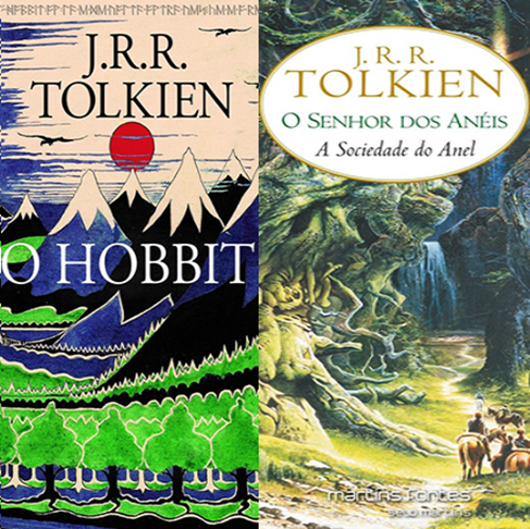 O Hobbit (1937) e O Senhor dos Anéis (Trilogia que começou com A Sociedade do Anel - Publicado em 1954) - As duas obras foram criadas pelo britânico J.R.R. Tolkien. 