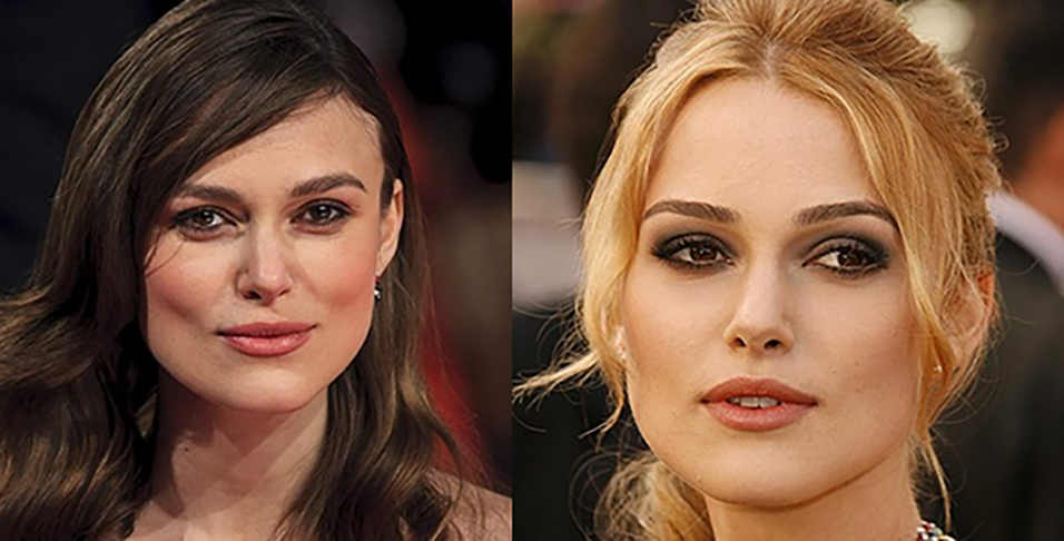 Keira Knightley - A atriz britânica é a Elizabeth Swann na franquia Piratas do Caribe, Indicada ao Oscar (2006) por Orgulho e Preconceito, teve uma segunda nomeação (2015) por O Jogo da Imitação, É modelo e seu rosto estampa grifes internacionais.