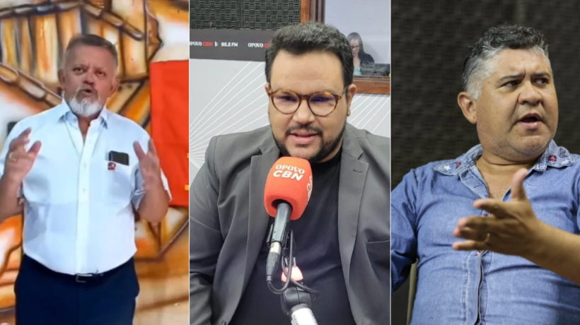 Chico Malta (PCB), Tecio Nunes (Psol) e Zé Batista (PSTU) são candidatos a prefeito de Fortaleza em 2024