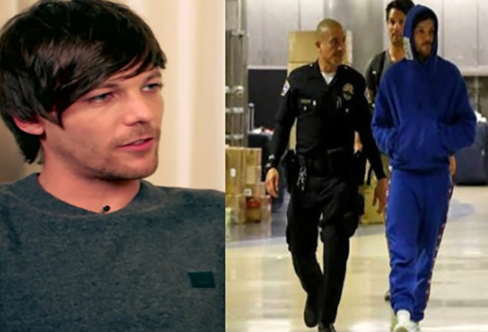 Louis Tomlinson - O ex-integrante da banda One Direction foi detido em Los Angeles, em 2017, ao brigar com um fotógrafo no aeroporto. Em 2019, mais uma confusão, também por causa de fotógrafos. 