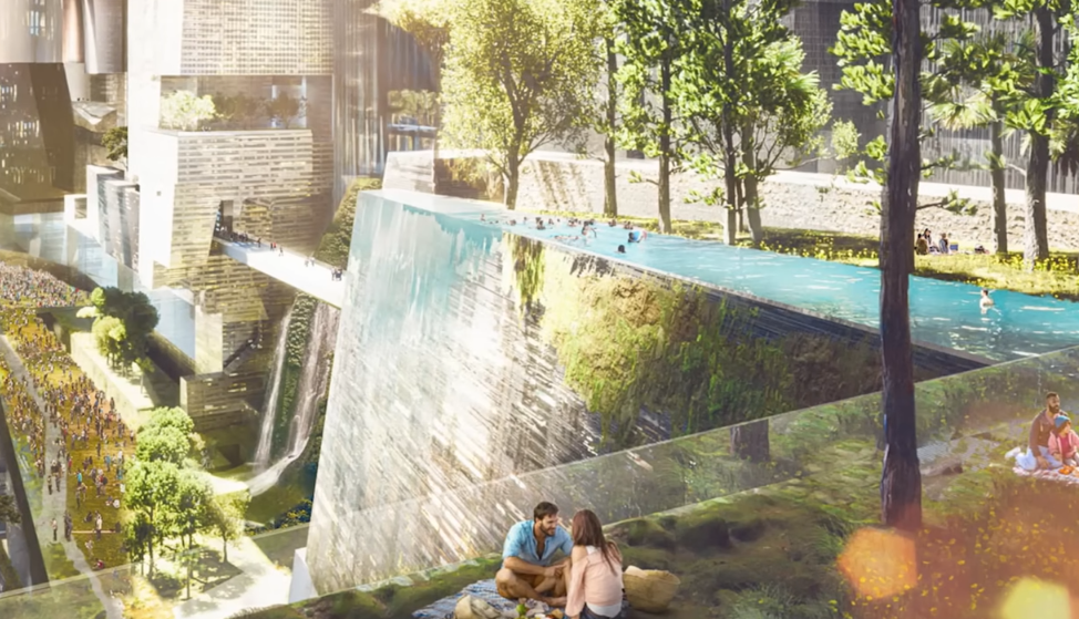 E você? Moraria numa cidade compridona, estreitona, no meio do deserto? Confiaria que tudo funcionaria de forma perfeita? O futuro dirá.