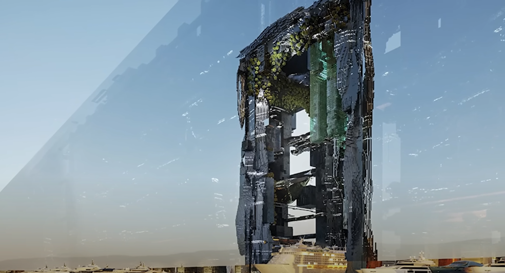 O projeto inclui até mesmo uma marina para a chegada de embarcações. Na cidade, os 9 milhões de habitantes que poderiam morar na cidade ocupariam uma área de 34 km², bem menos, por exemplo, que a capital sul-coreana, Seul, que tem população semelhante em 605 km². 