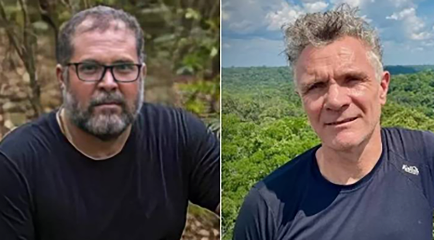 Bruno Pereira e Dom Phillips - O indigenista brasileiro, de 41 anos, e o  jornalista britânico, de 57, foram mortos a tiros, em 5/6/2022, por criminosos que faziam pesca ilegal na Amazônia. Eles foram presos. 