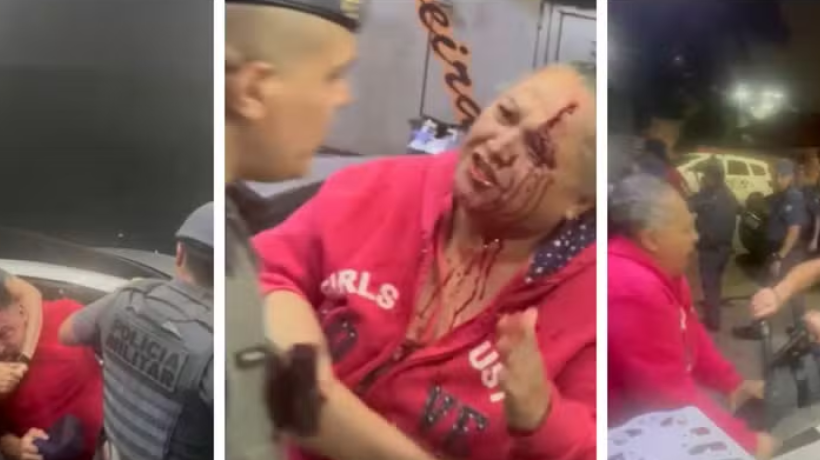 PM agride idosa e dá golpe mata-leão em homem durante abordagem em São Paulo 
