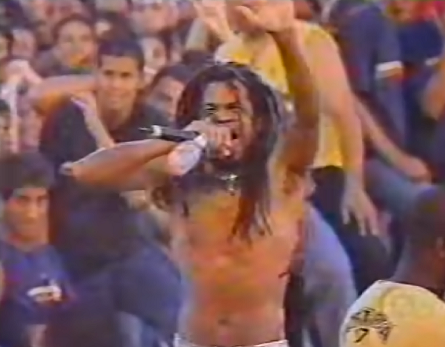 O show de Brown, que era um dos headliners do dia, foi interrompido por vaias e garrafadas do público, formado na maioria por fãs de rock que aguardavam Guns N' Roses, a atração principal da noite.