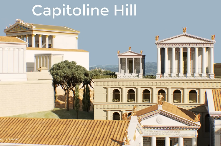 Entre esses locais agora incluídos, destacam-se as Termas de Caracalla, templos situados no monte Capitolino, o Estádio de Domiciano (atualmente conhecido como Piazza Navona) e os teatros de Balbo, Marcelo e Pompeu, o Grande.