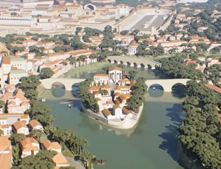 O projeto é chamado de “Rome Reborn: Flight over Ancient Rome” (“O Renascimento de Roma: Um Voo sobre a Antiga Roma”, em tradução livre).