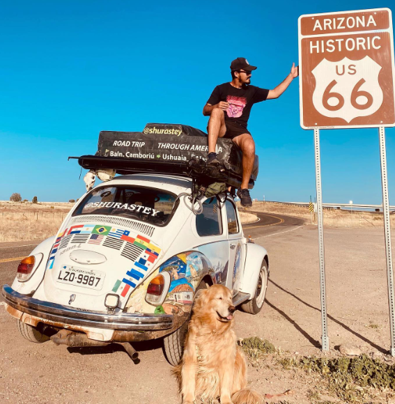 Depois, percorreram o Brasil e seguiram até os Estados Unidos. O objetivo era chegar ao Alasca, e o acidente aconteceu na reta final do percurso.