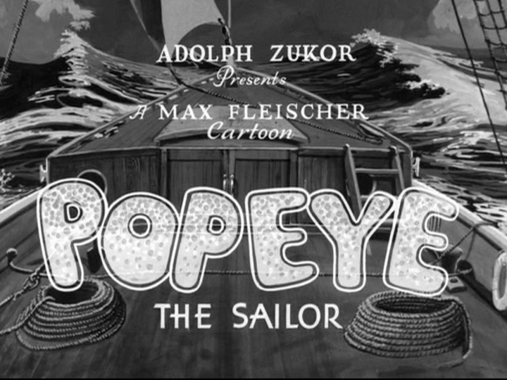 Popeye já inspirou o cinema. A estreia cinematográfica aconteceu em 1933, com um curta de animação da personagem Betty Boop intitulado “Popeye the sailor”. 

