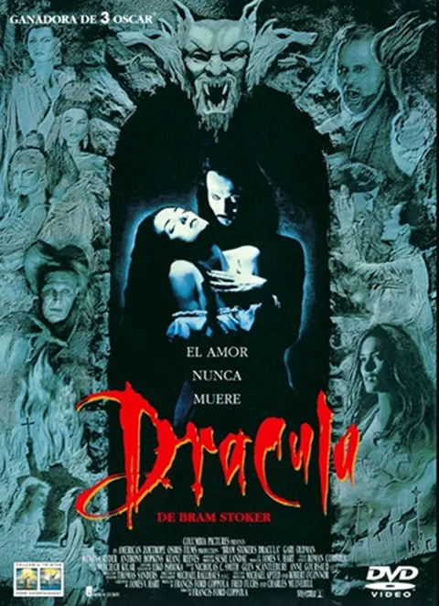 Drácula rendeu muitos filmes. Um deles é tão fiel ao livro que inclui o autor no título: Drácula de Bram Stoker, de Francis Ford Coppola, estrelado por Gary Oldman, Winona Ryder e Keanu Reeves, em 1992