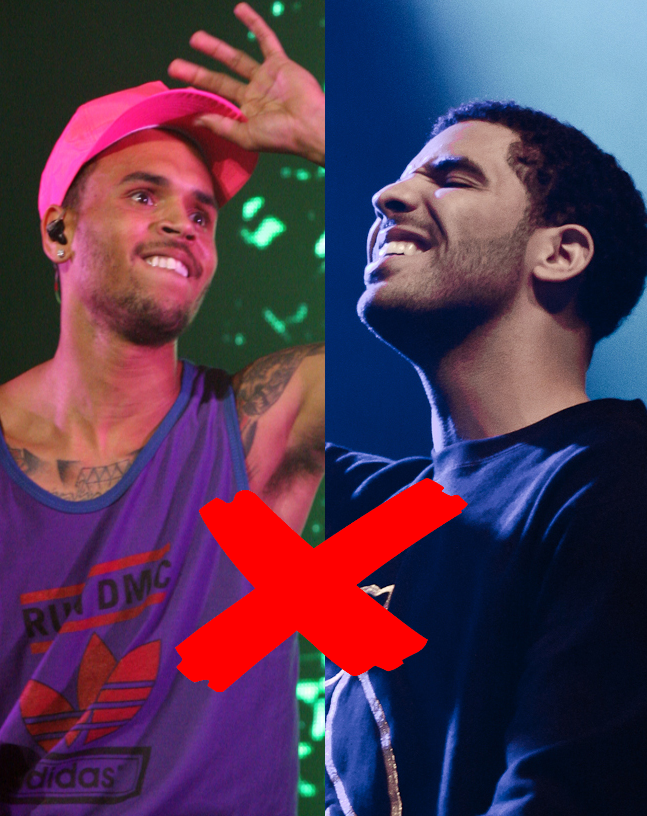 Em 2012, Chris Brown e Drake brigaram em um bar por causa da cantora Rihanna (que havia sido agredida por Brown quando eles se relacionavam). Drake atirou uma garrafa, ferindo o rosto de Brown. 