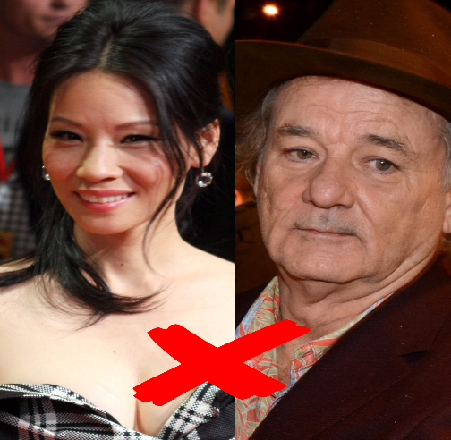 Na gravação de As Panteras, Bill Murray não parava de ofender a atriz Lucy Liu (que ele acha péssima) e ela perdeu a estribeira, desferindo um soco no ator para encerrar o falatório.  
