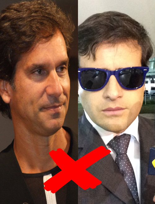 Incomodado com a abordagem do repórter Vesgo, que disse Faz anos que não o vejo, o ator Victor Fasano respondeu com um soco. Perplexo, Vesgo se juntou ao colega Ceará para desabafar que não tinha feito nada de errado. 