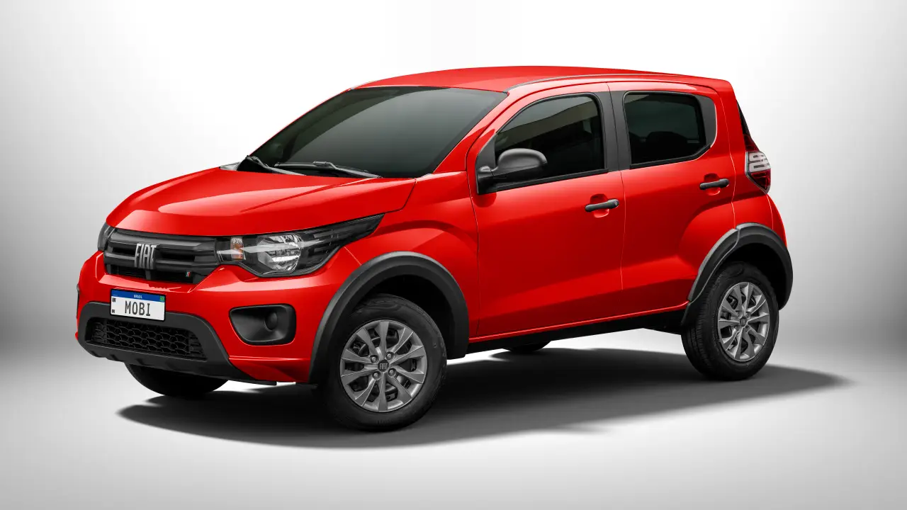 9º - Fiat Mobi: 67.391 (unidades vendidas) - É um carro compacto, econômico e acessível, produzido pela Fiat. O modelo de 2024 tem motor 1.0 Fire Flex, de quatro cilindros e 8 válvulas.