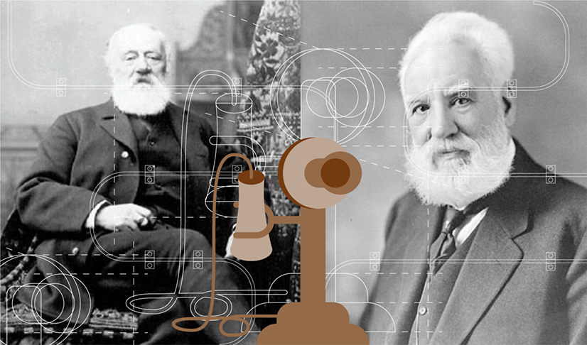 A história começa com o escocês Alexander Graham Bell, que, em 1876, conseguiu realizar a primeira transmissão de voz com sucesso. Ele patenteou o dispositivo como aparelho para transmitir som por meio de sinais elétricos, e a primeira frase dita por Bell no telefone foi Senhor Watson, venha aqui, eu quero vê-lo.
