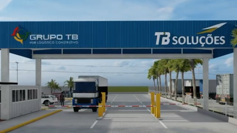 Maquete virtual da área de apoio logístico do Porto do Mucuripe