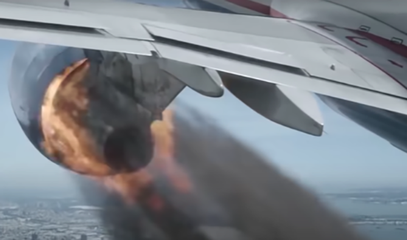 O primeiro aviso à torre de controle foi às 15h27, dois minutos após a decolagem. A tripulação reportava a colisão com as aves e pedia autorização para retorno ao aeroporto de La Guardia. Passageiros viram fogo nas turbinas.