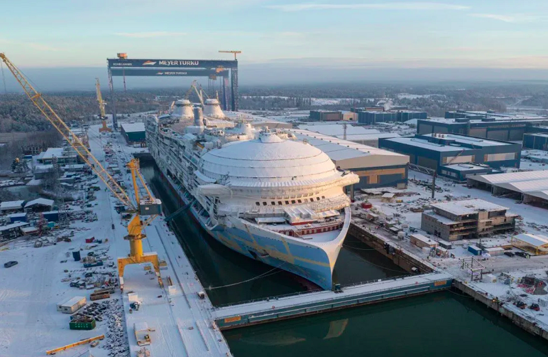 O navio foi construído no estaleiro Meyer Turku, um dos principais da Europa, que fica em Turku, na Finlândia. 