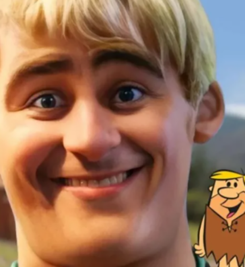 Aqui, o melhor amigo de Fred, o baixinho Barney Rubble 