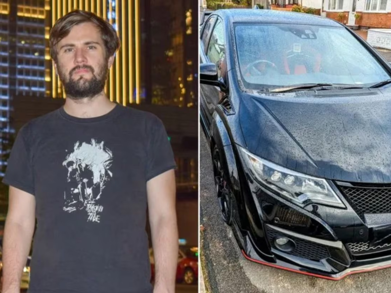 Brit&acirc;nico Ewan Valentine compra Honda Civic por R$ 150 mil e descobre que era o seu carro que havia sido roubado meses antes