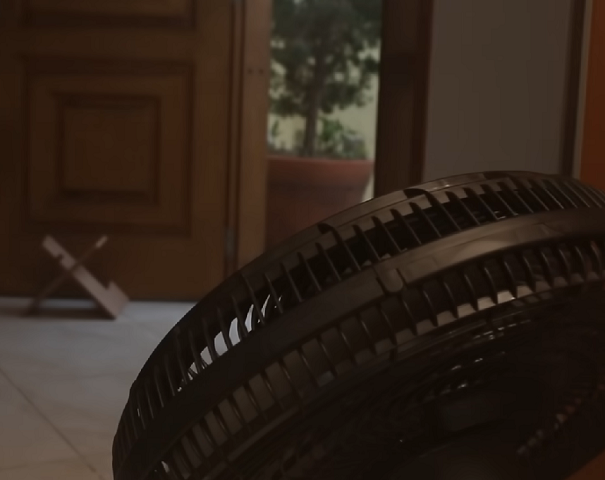 Isso permite que o aparelho expulse o ar quente para fora e deixe o ar mais fresco entrar, refrescando assim o ambiente.