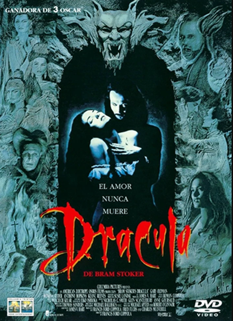 Drácula rendeu muitos filmes. Um deles é tão fiel ao livro que inclui o autor no título: Drácula de Bram Stoker, de Francis Ford Coppola, estrelado por Gary Oldman, Winona Ryder e Keanu Reeves, em 1992