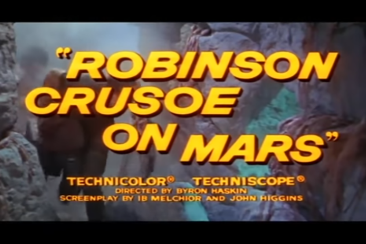 Marte é tão intrigante para os terráqueos que sempre inspirou as artes plásticas, literatura e cinema. Até Robinson Crusoé foi parar em Marte numa ficção de 1964. 