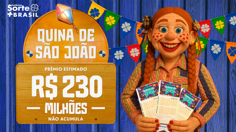 Na Quina de São João, diferentemente dos concursos regulares, o prêmio não acumula 