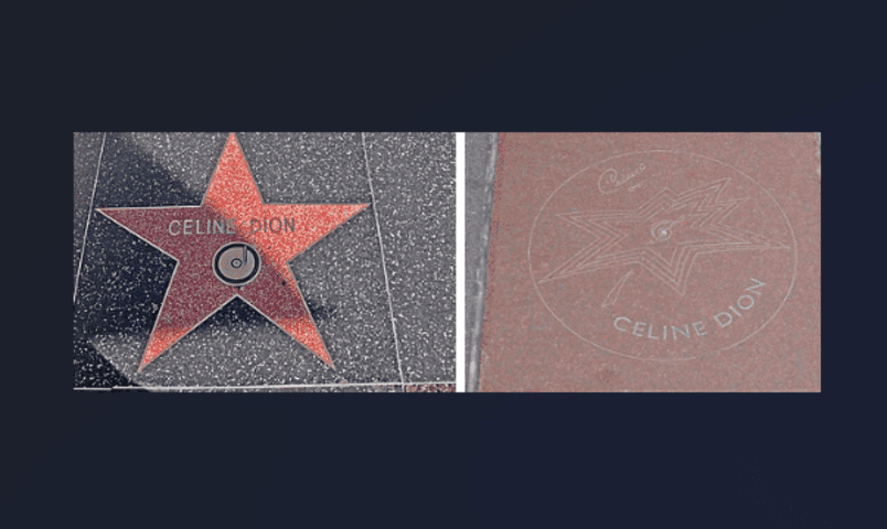 A cantora canadense possui estrelas nas Calçadas da Fama dos Estados Unidos e do Canadá. 

