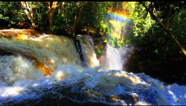 Cachoeira do Santuário – Presidente Figueiredo, AM (Reserva Ecológica de Balbina): Rodeada por mata fechada, tem águas tranquilas e cristalinas.
