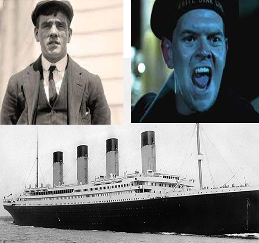 Frederick Fleet (por Scott Anderson) - O marinheiro sobreviveu e contou que, sem binóculos, estava com a visibilidade ainda mais reduzida (além das  más condições meteorológicas).  Quando tripulantes perceberam o iceberg, já era tarde.  