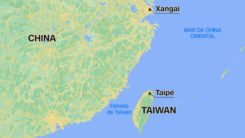 TAIWAN - Um caso que chama muita atenção é de Taiwan, pois a China ameaça usar a força contra a ilha. E essa tensão tem agitado o noticiário internacional. 