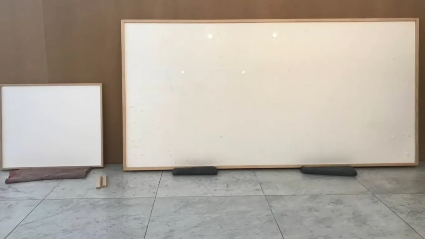 O conceito da obra intitulada Pegue o dinheiro e corra  era denunciar a precariedade salarial e o que a quebra de contrato fazia parte de sua expressão artística.