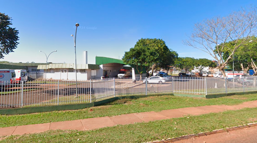 Hospital Regional de Ponta Porã, onde foram levadas as vítimas do grave acidente na BR-463