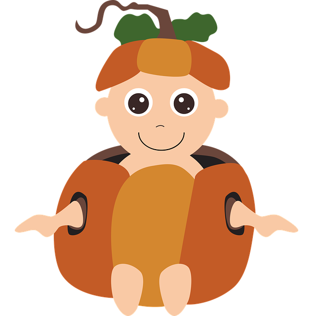 Bizarro Assada - Hã? Bebê na abóbora do Dia das Bruxas pode combinar. 