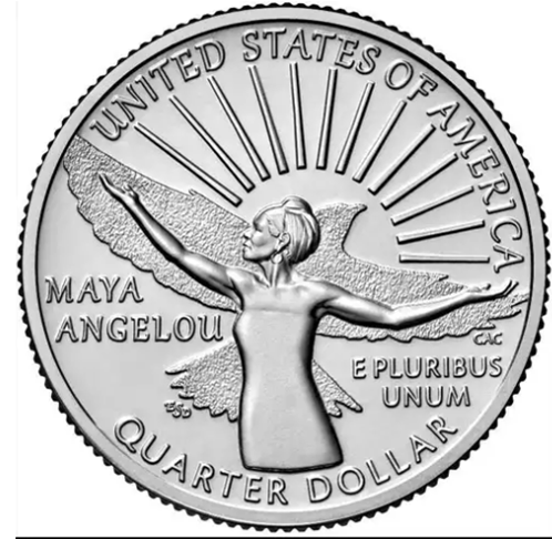 Você conhece Maya Angelou? Em 2021, ela foi escolhida para estampar a moeda de 25 centavos de dólar (a 