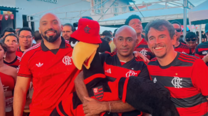 Torcedores acompanham Flamengo x Bayern em jogo do Super Mundial