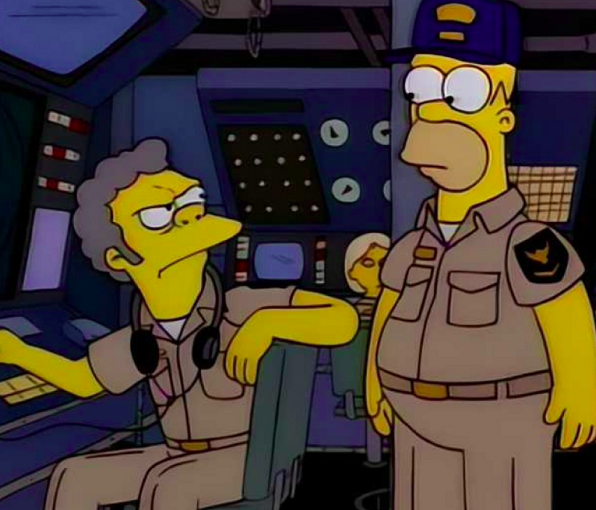 No episódio “Na Onda do Mar”, da 9ª temporada, Homer, Barney e Moe ficam presos em um submarino nuclear durante o que eles imaginavam ser um treinamento para a Marinha. Mas esse nem é o que mais se aproxima da história real.
