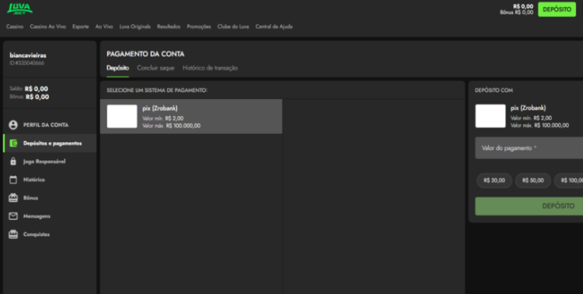 Luva.bet cadastro 2025